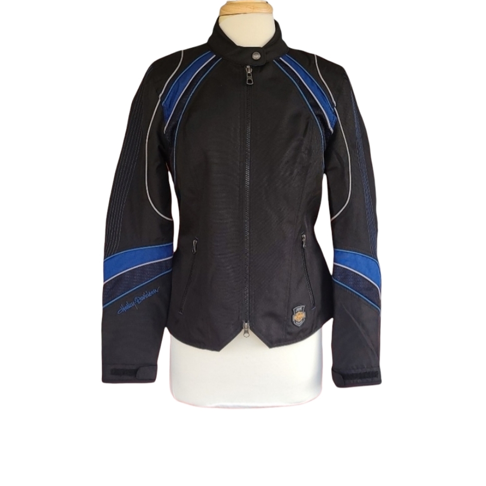 Harley Davidson Biker Jacket Ladies Sz Medium